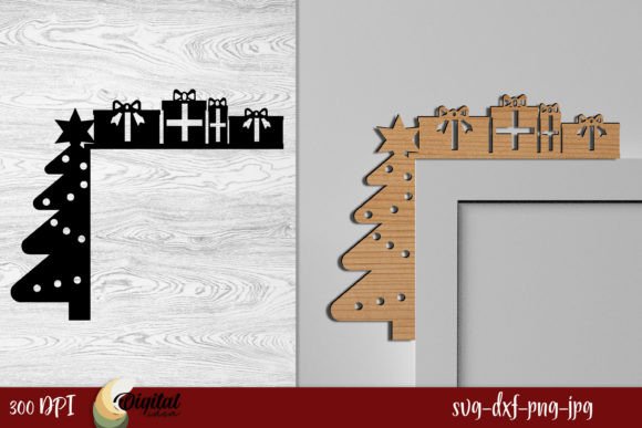 3D Christmas Door Corners for Real Embroidery Projects