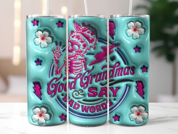 3D Funny Grandma Inflated Tumbler Wrap: A Graphics Review for Sellers