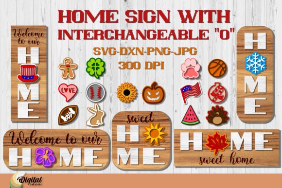 3D Interchangeable Home Signs Bundle for Bold Branding