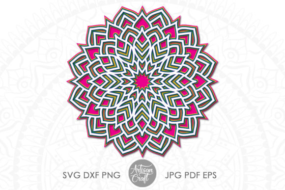 3D Mandala SVG Shapes: A Versatile Graphic Design Asset for Content Creators