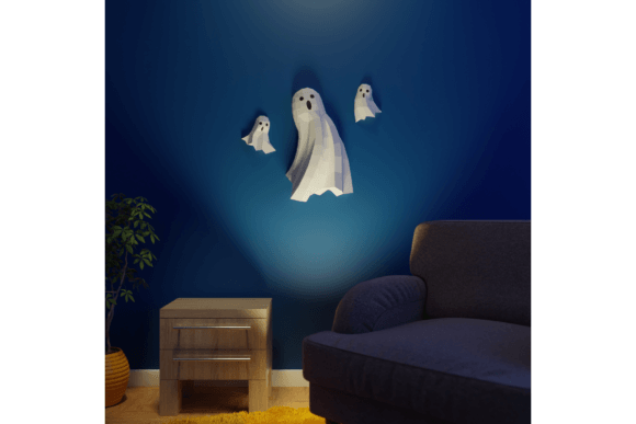 3D SVG Papercraft Ghosts: A Festive Design Asset for Halloween Branding