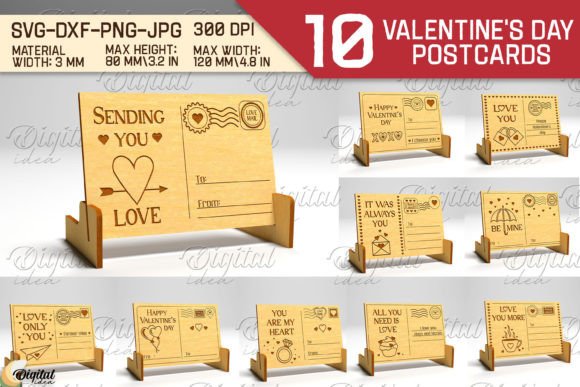3D Valentine’s Day SVG Bundle for Laser Cutting Projects