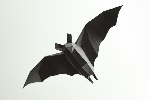 BAT 3D SVG Animal Decor for Local Business Branding