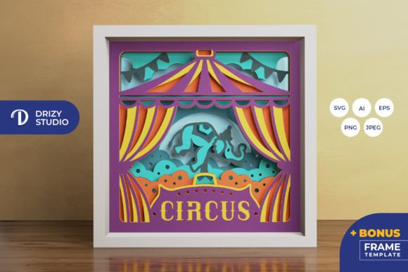 Circus Elephant 3D Shadow Box Review for Real Projects