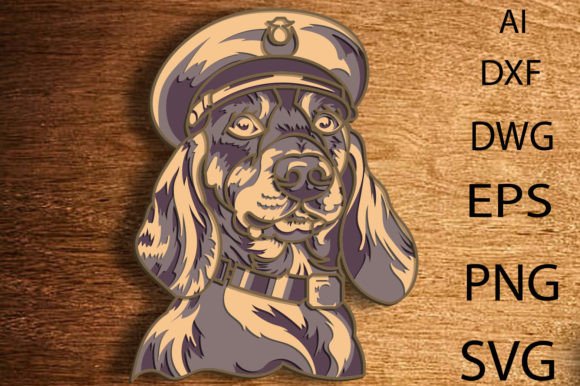 Dachshund 3D Mandala SVG Files for Laser Cutting Wall Decor