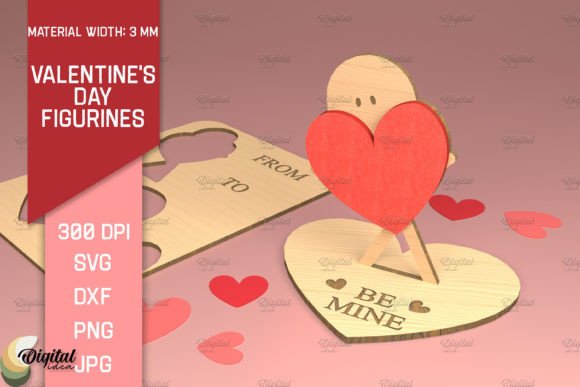 Valentine’s Day Figurines: 3D Laser Cut for Brand Design
